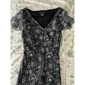 Vintage Y2K/2000s Faith Love Passion Floral Split Sleeve Midi